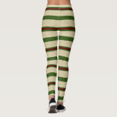Weihnachts gestreift Leggings (Rückseite)
