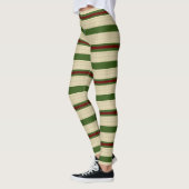 Weihnachts gestreift Leggings (Links)