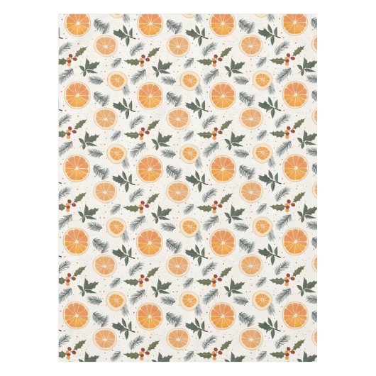 Weihnachts getrocknete Zitrusfrüchte Orange Grapef Tischdecke (Vorderseite)