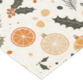 Weihnachts getrocknete Zitrusfrüchte Orange Lemon Tischdecke (Schrägansicht)