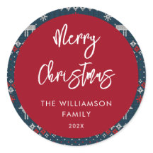 Weihnachts-gezinktes Muster - Nordische Familie