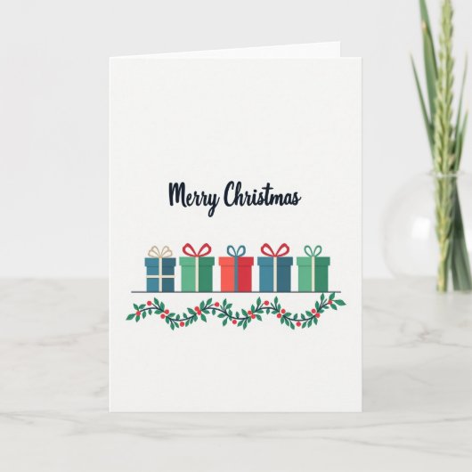 Weihnachts-Giftcard mit Skript Karte (Vorderseite)