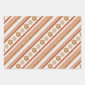 Weihnachts-Ginger-Bread-Kekse Geschenkpapier Set (Vorderseite 2)