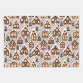Weihnachts-Ginger-Bread-Kekse Geschenkpapier Set (Vorderseite)