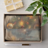 Weihnachts-Ginger küssende Katzen Tissue-Papier Seidenpapier (Geschenk)
