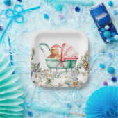 Weihnachts-Gingerbread-Baby-Party Pappteller (Party)