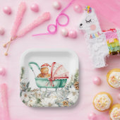 Weihnachts-Gingerbread-Baby-Party Pappteller (Party)