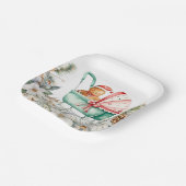 Weihnachts-Gingerbread-Baby-Party Pappteller (Gewinkelt)