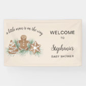 Weihnachts-Gingerbread-Baby-Shower Banner (Horizontal)