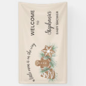 Weihnachts-Gingerbread-Baby-Shower Banner (Vertikal)
