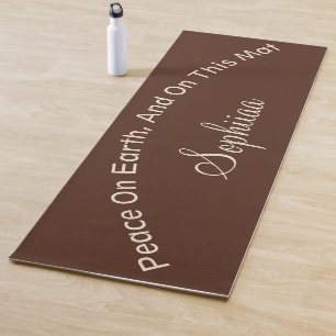 Weihnachts-Gingerbread-Braun-Zimt-Creme-Individuel Yogamatte