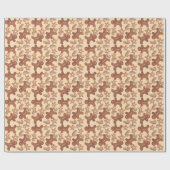 Weihnachts-Gingerbread-Cookie-Muster Geschenkpapier (Flach)