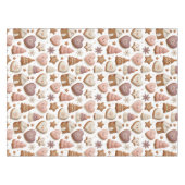 Weihnachts-Gingerbread-Cookie-Muster Tischdecke (Vorderseite (Horizontal))