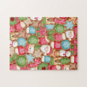 Weihnachts-Gingerbread-Cookie-Puzzle Puzzle (Horizontal)