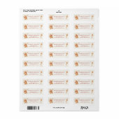 Weihnachts-Gingerbread-Cookie-Tausch-Rücksendeetik (Vorne)