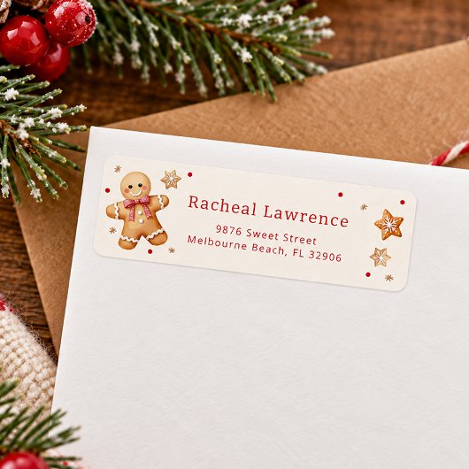 Weihnachts-Gingerbread-Cookie-Tausch-Rücksendeetik