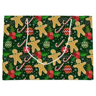 Weihnachts-Gingerbread-Cookies-Geschenktüte Große Geschenktüte