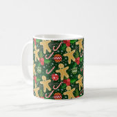 Weihnachts-Gingerbread-Cookies Kaffeetasse (Vorderseite Links)