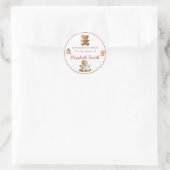 Weihnachts-Gingerbread-Cookies Runder Aufkleber (Tasche)