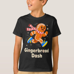 Weihnachts-Gingerbread-Dash-Lauf Läufer Xmas Mar T-Shirt