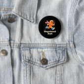 Weihnachts-Gingerbread-Dash-Läufer Xmas Mar Button (Beispiel)