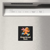 Weihnachts-Gingerbread-Dash-Läufer Xmas Mar Magnet (In Situ (Geschirrspüler))