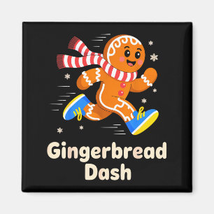 Weihnachts-Gingerbread-Dash-Läufer Xmas Mar Magnet