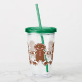 Weihnachts-Gingerbread-Getränkebecher Acryltrinkbecher (Links)