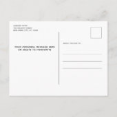 Weihnachts-Gingerbread Haus Neue Adresse ändern Ankündigungspostkarte (Rückseite)