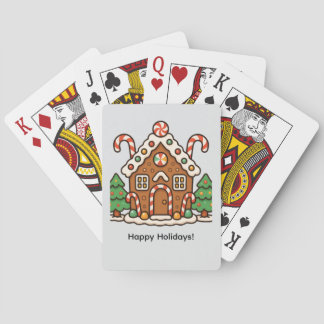 Weihnachts-Gingerbread-Haus Spielkarten
