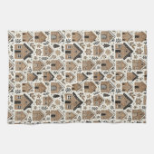 Weihnachts-Gingerbread-Häuser Geschirrtuch (Horizontal)