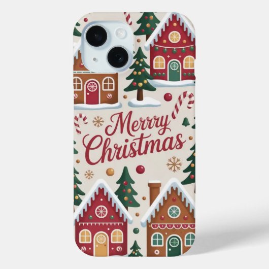 Weihnachts Gingerbread House iPhone / iPad Fall Case-Mate iPhone Hülle (Rückseite)