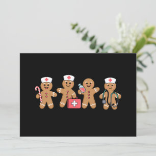 Weihnachts Gingerbread Krankenwagen Team Crew Gesc Einladung
