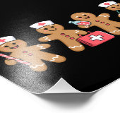 Weihnachts Gingerbread Krankenwagen Team Crew Gesc Fotodruck (Ecke)