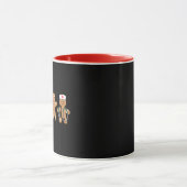 Weihnachts Gingerbread Krankenwagen Team Crew Gesc Tasse (Zentrum)