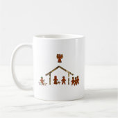 weihnachts-gingerbread-krippe kaffeetasse (Links)