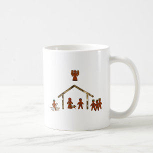 weihnachts-gingerbread-krippe kaffeetasse