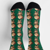 Weihnachts-Gingerbread-Mädchen Socken (Oben)