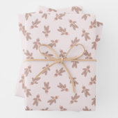 Weihnachts-Gingerbread Man rosa Geschenkpapier Set (Beispiel)