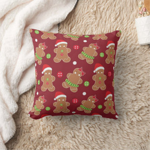 Weihnachts-Gingerbread-Männer Kissen