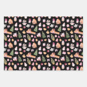 Weihnachts-Gingerbread Pink Geschenkpapier Set (Vorderseite 3)