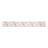Weihnachts-Gingerbread Pink Satinband (Vorderseite)