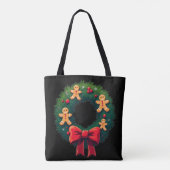 Weihnachts-Gingerbread Tasche (Rückseite)