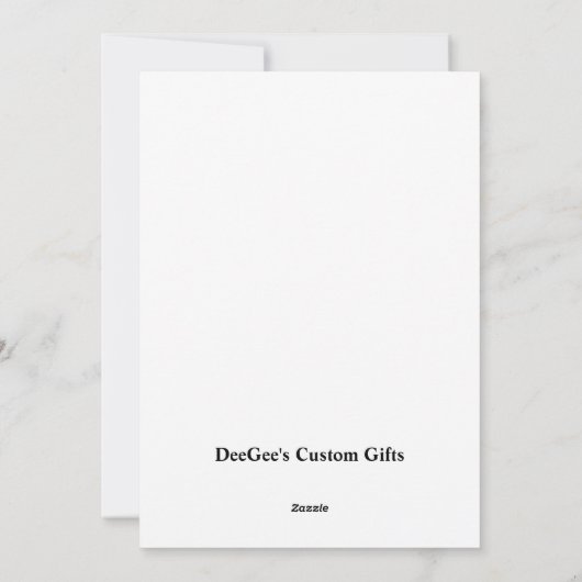 Weihnachts-Gingerbrot-Haus Feiertagskarte (Rückseite)