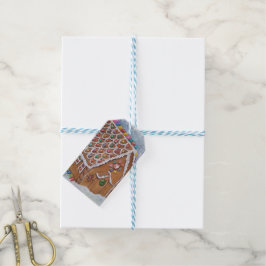 Weihnachts-Gingerbrot-Haus Geschenkanhänger