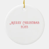 Weihnachts-Gingerbrot-Haus Keramik Ornament (Hinten)