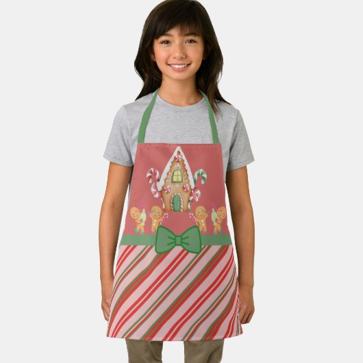 Weihnachts-Gingerbrot-Haus Schürze (Insitu)