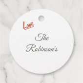 Weihnachts-Gingerbrot Holiday Snow Globe Geschenkanhänger (Rückseite)