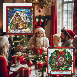 Weihnachts-Gingerbrot Imitate aus festem Glas