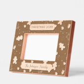 Weihnachts-Gingerbrot Mann Familienname Geätzte Rahmen (Links)